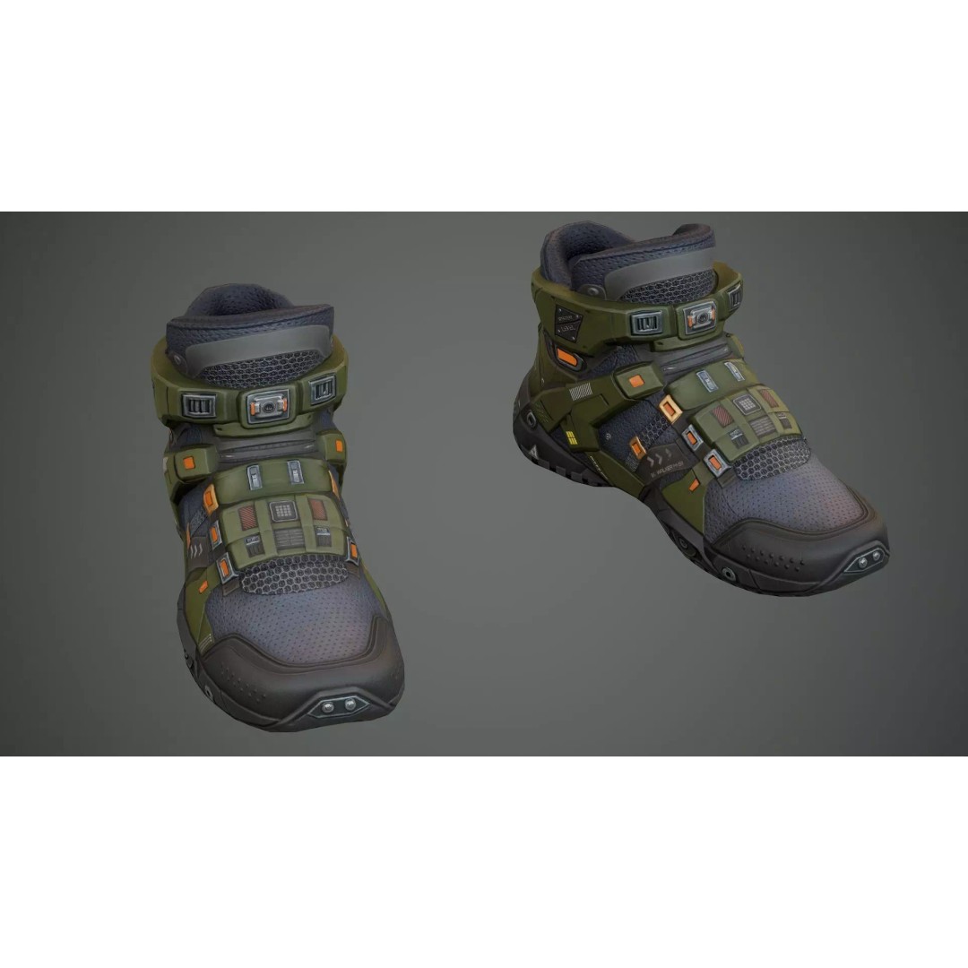 Sci-Fi Clothing 3D Model – Low-Poly Game Ready Outfit for MetaHumans - View 50