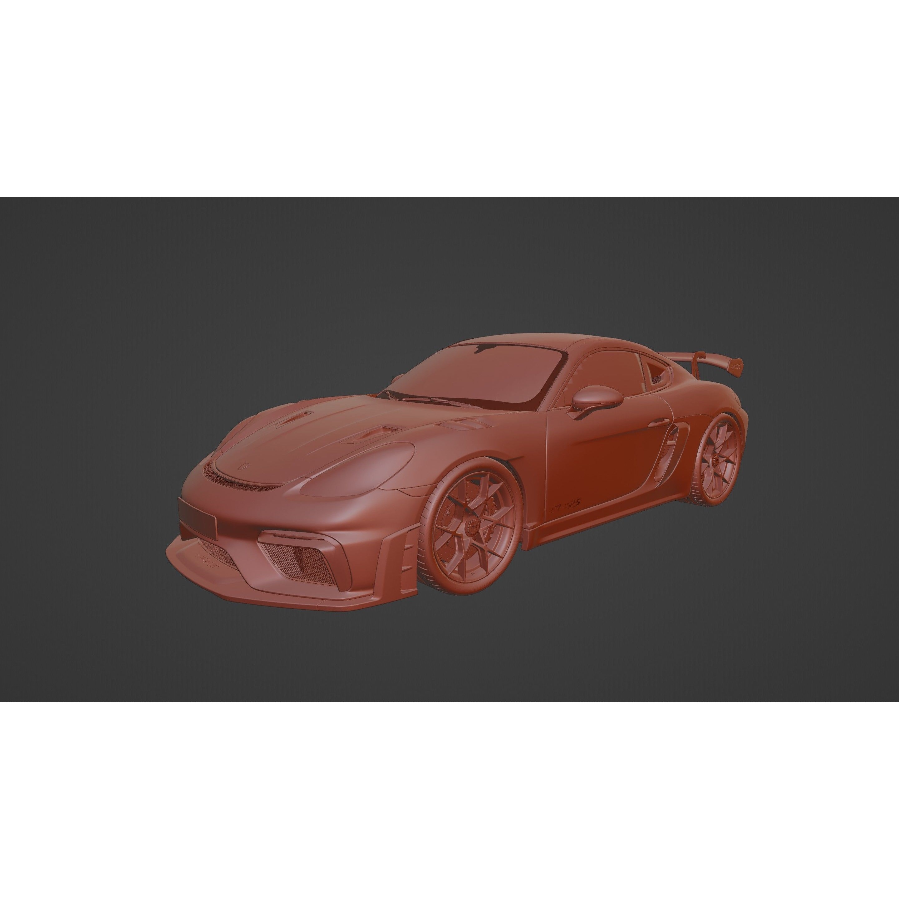 Porsche Cayman 718 GT4 RS - High-Detail 3D Model