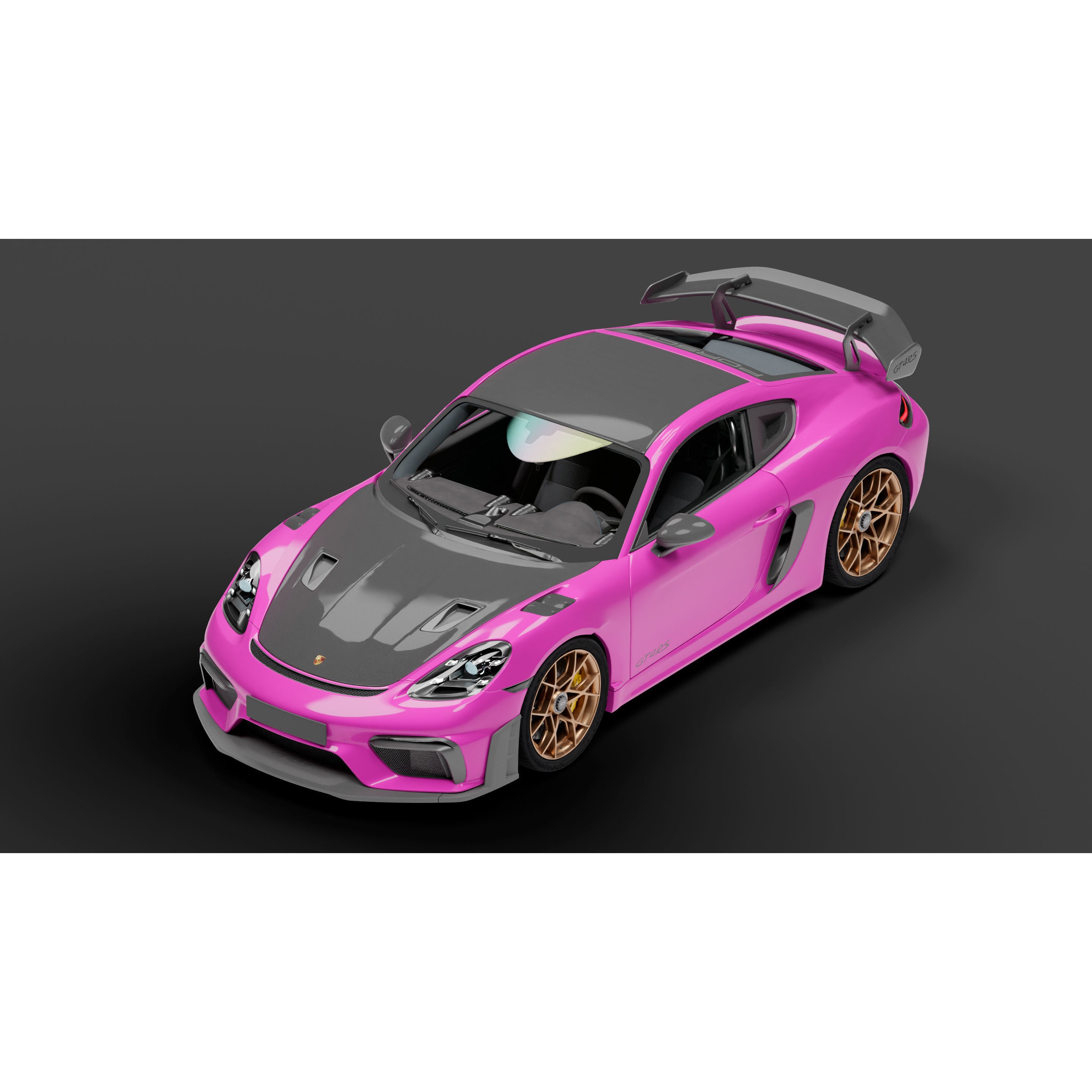 Porsche Cayman 718 GT4 RS - High-Detail 3D Model - View 10
