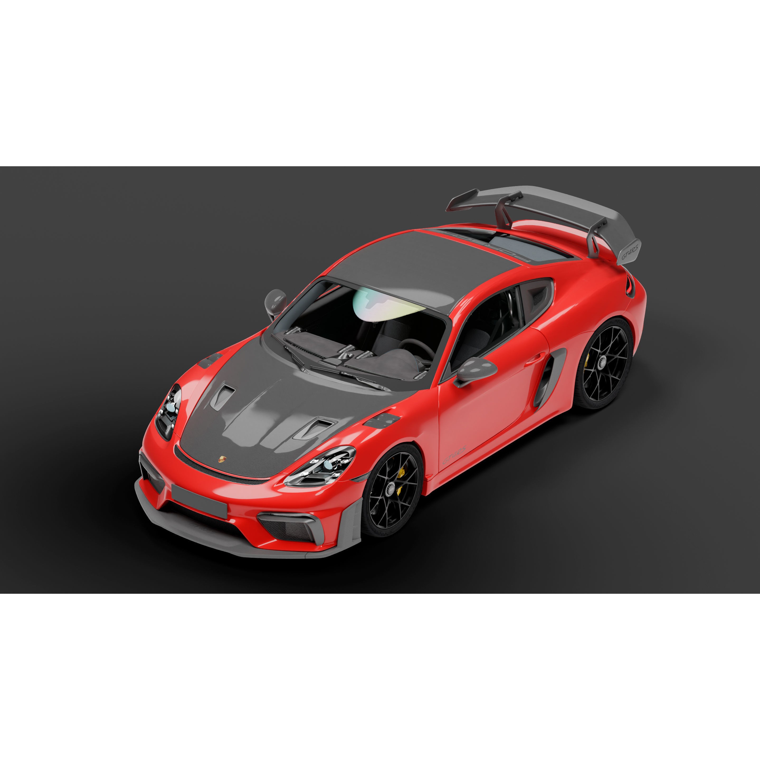 Porsche Cayman 718 GT4 RS - High-Detail 3D Model - View 11