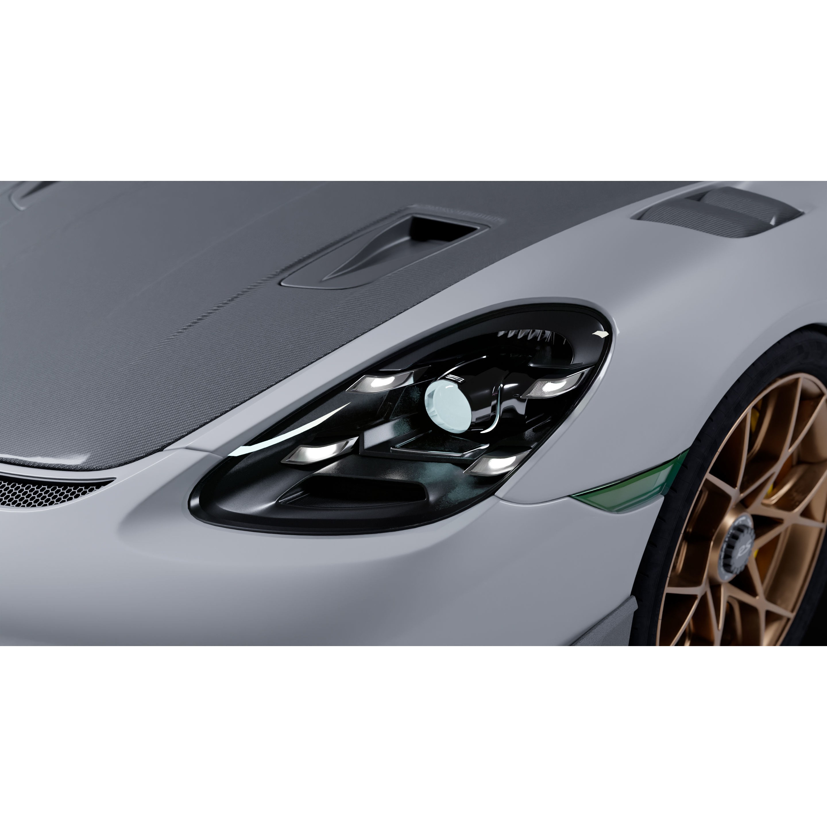Porsche Cayman 718 GT4 RS - High-Detail 3D Model - View 12