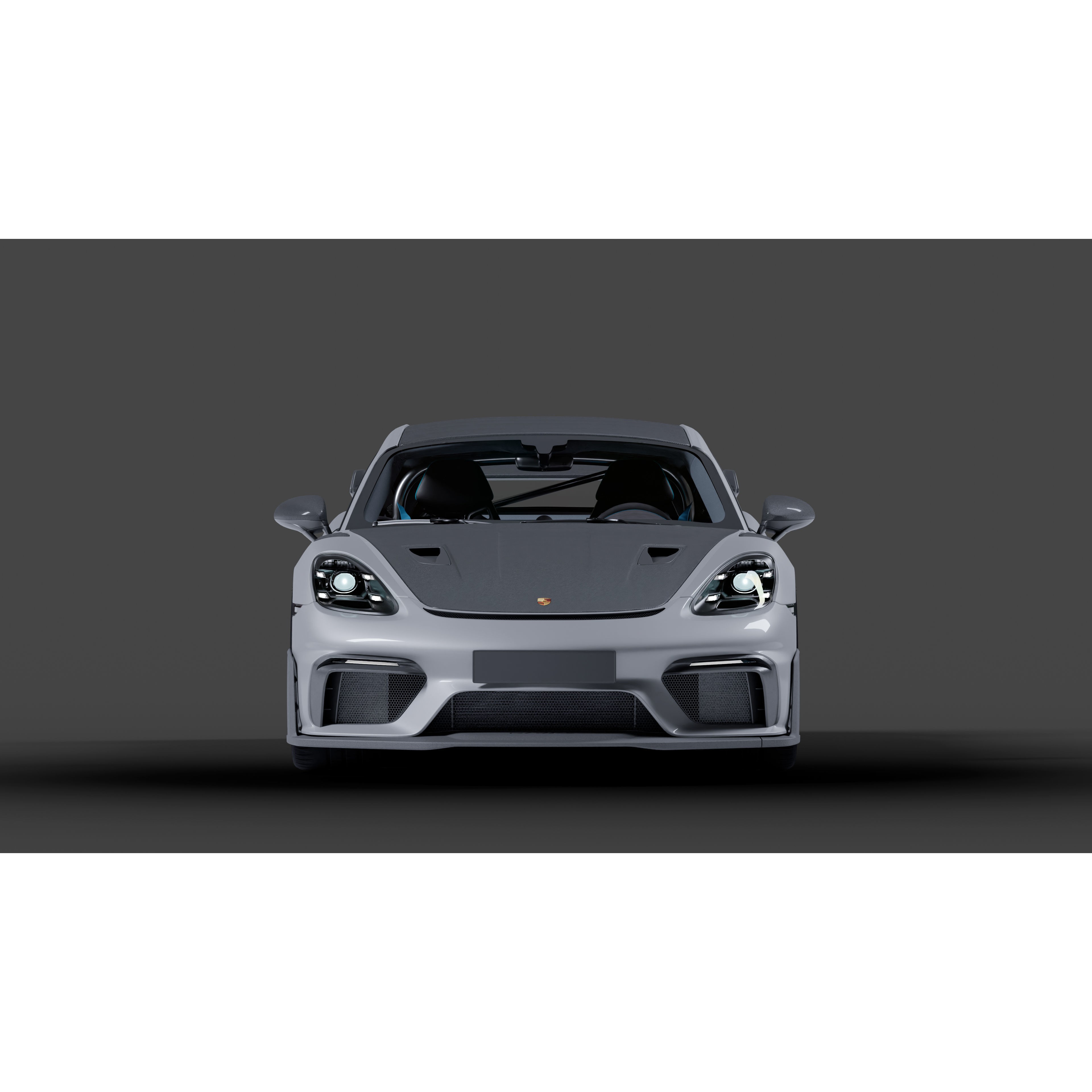 Porsche Cayman 718 GT4 RS - High-Detail 3D Model - View 5