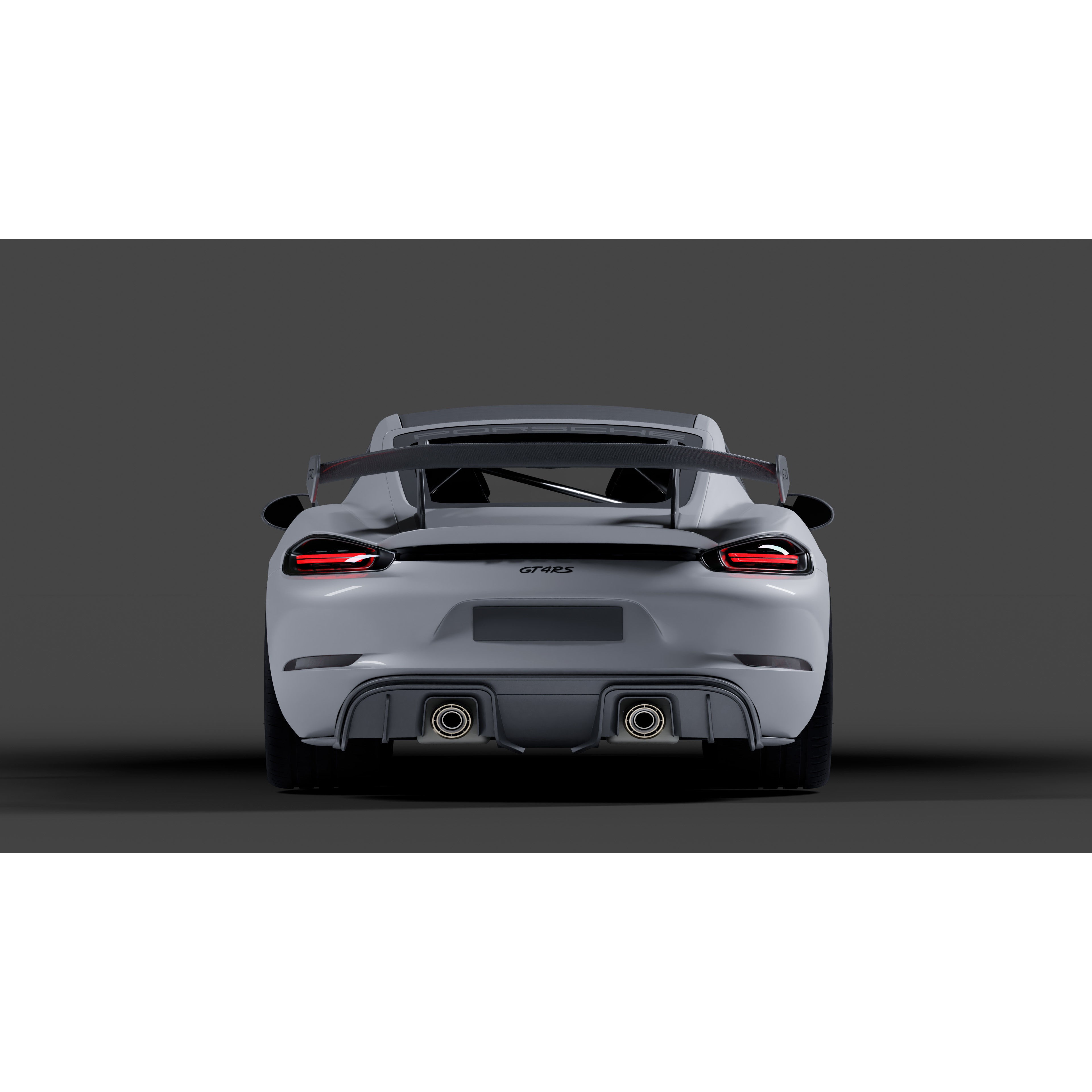 Porsche Cayman 718 GT4 RS - High-Detail 3D Model - View 6