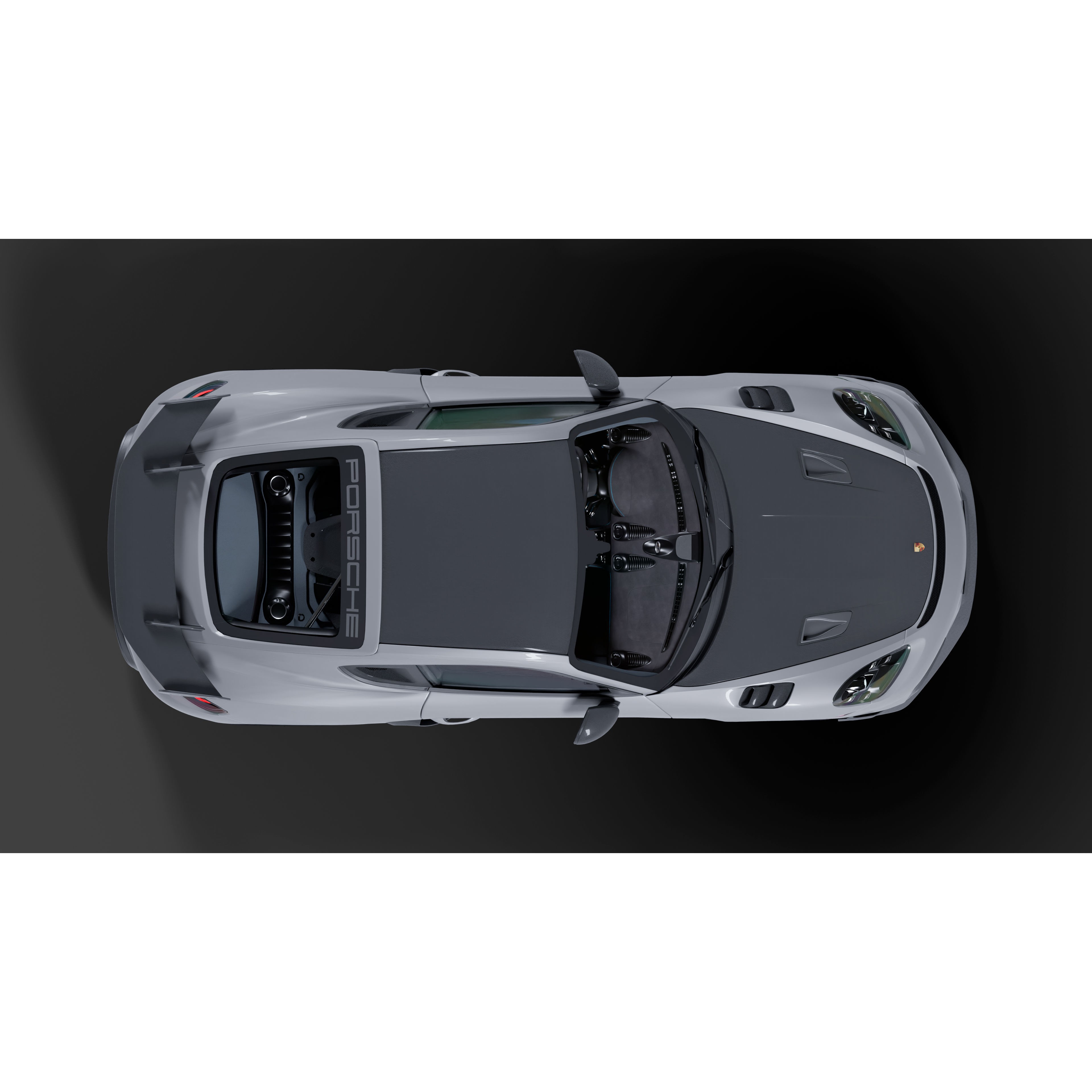 Porsche Cayman 718 GT4 RS - High-Detail 3D Model - View 7