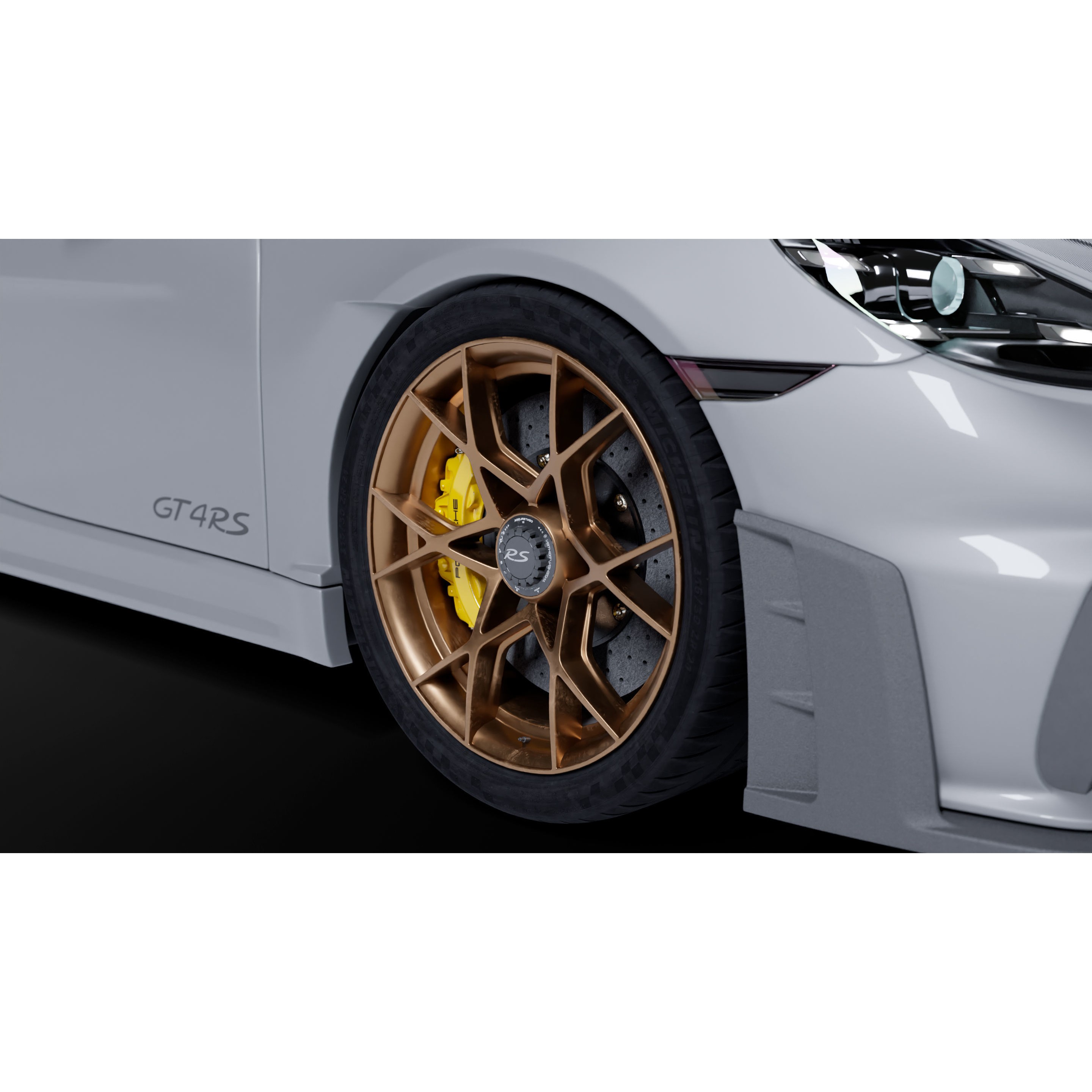 Porsche Cayman 718 GT4 RS - High-Detail 3D Model - View 8