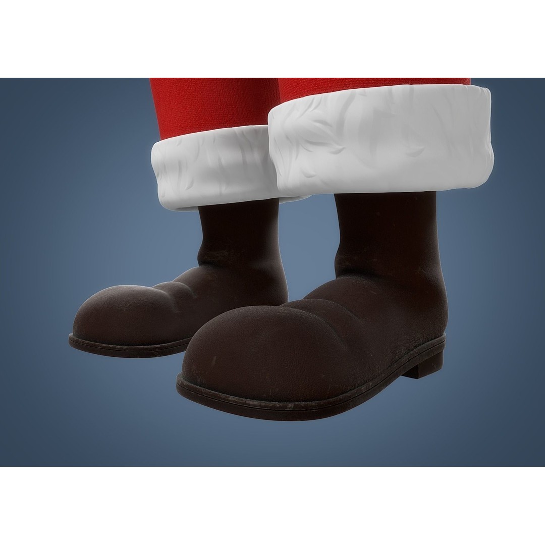 Cartoon Santa Claus 3D Model – Rigged Character for Animation, FBX - View 18