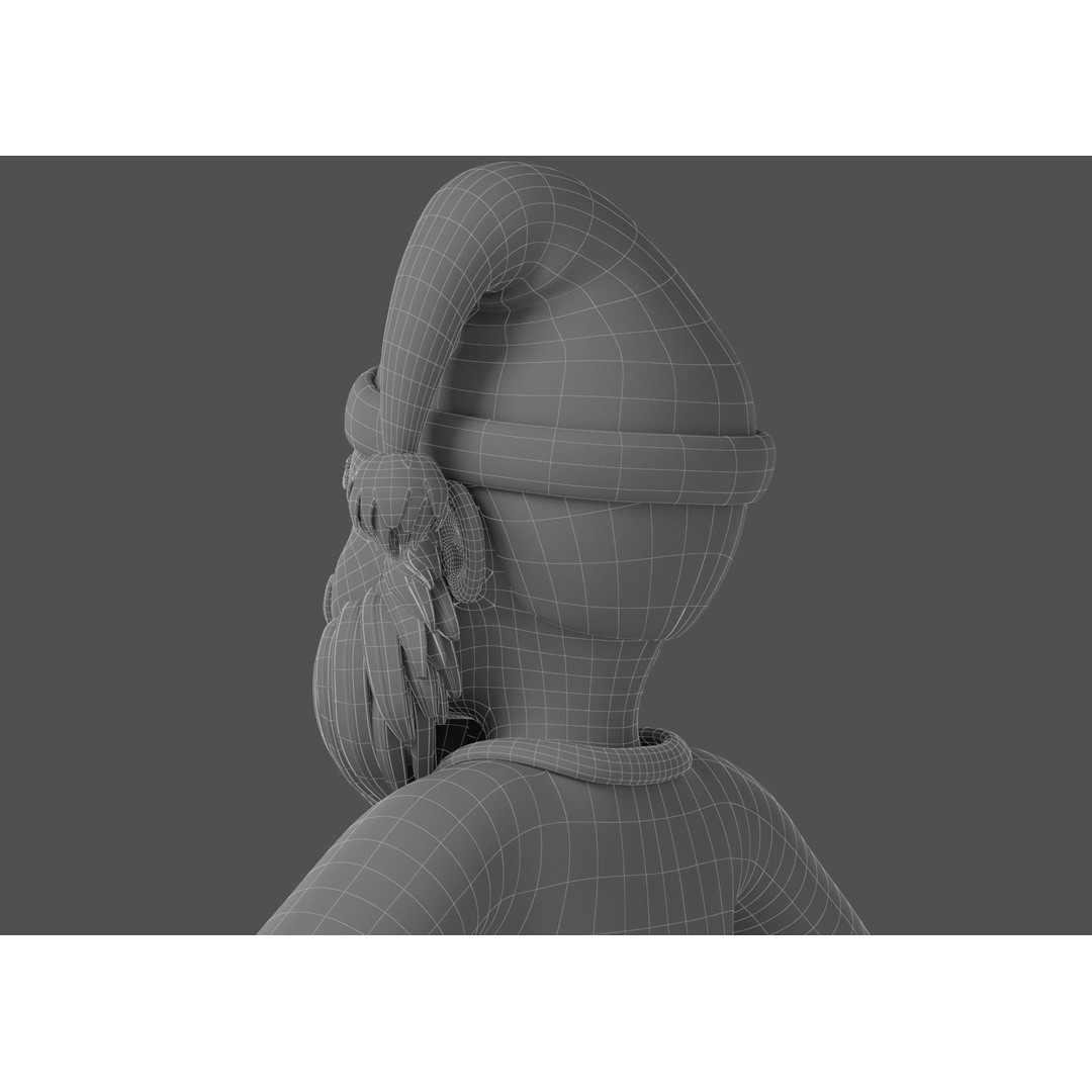 Cartoon Santa Claus 3D Model – Rigged Character for Animation, FBX - View 20
