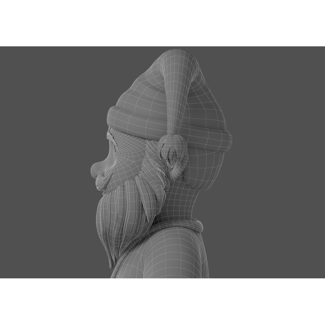Cartoon Santa Claus 3D Model – Rigged Character for Animation, FBX - View 21