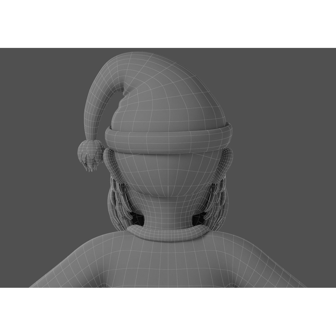 Cartoon Santa Claus 3D Model – Rigged Character for Animation, FBX - View 23