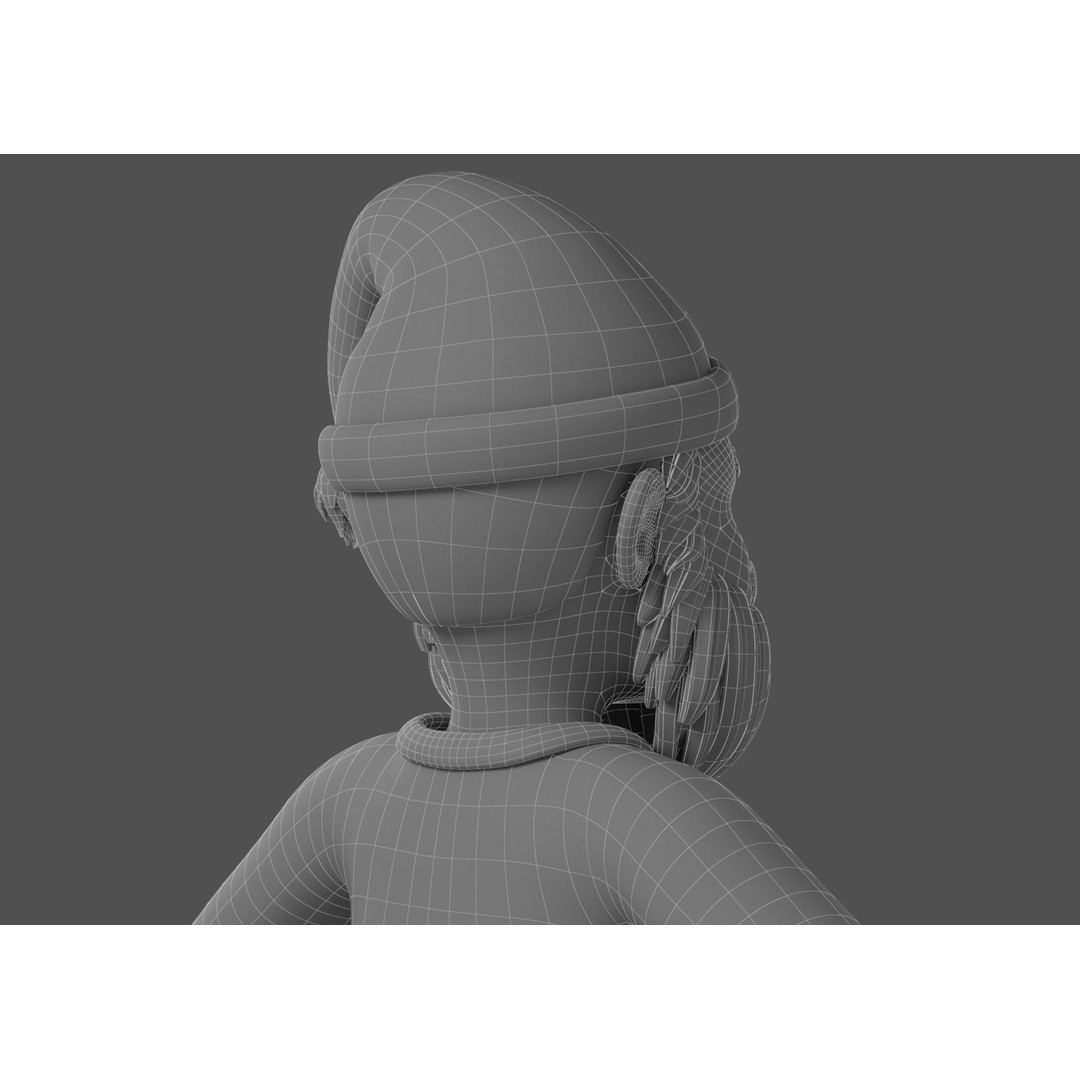Cartoon Santa Claus 3D Model – Rigged Character for Animation, FBX - View 24
