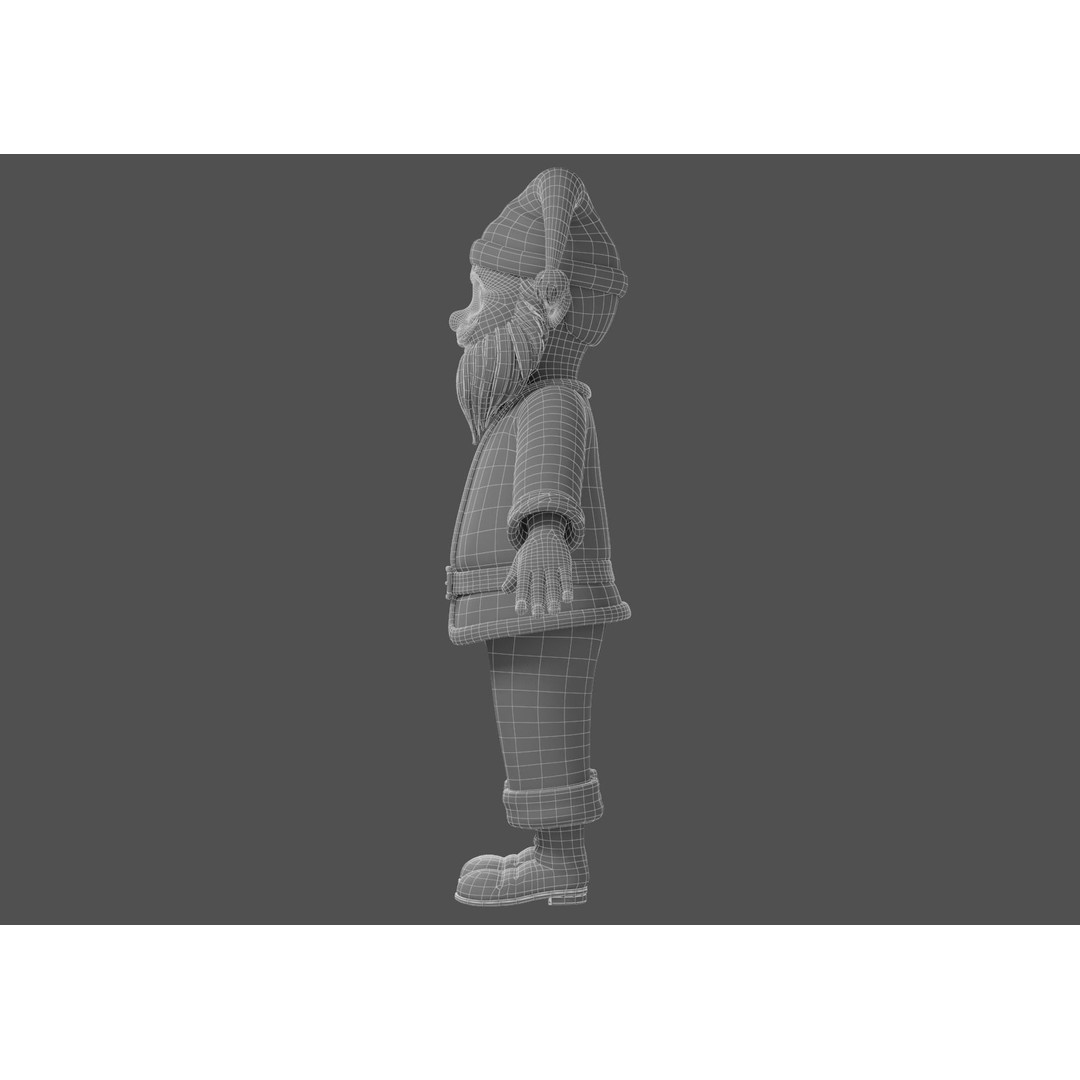 Cartoon Santa Claus 3D Model – Rigged Character for Animation, FBX - View 28