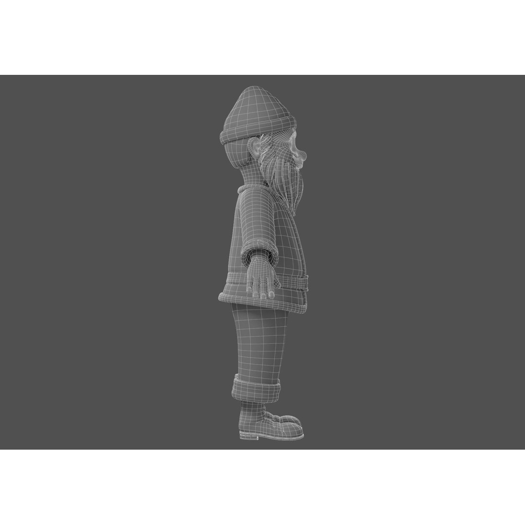Cartoon Santa Claus 3D Model – Rigged Character for Animation, FBX - View 29