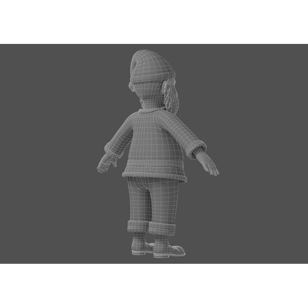 Cartoon Santa Claus 3D Model – Rigged Character for Animation, FBX - View 32