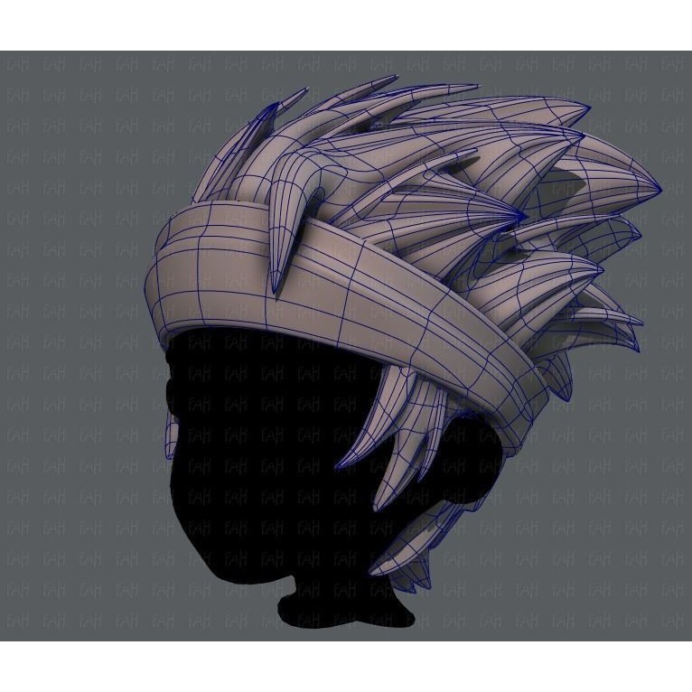 Boy Hairstyle 3D Model – Low Poly Cartoon Hair for Animation, FBX - View 18