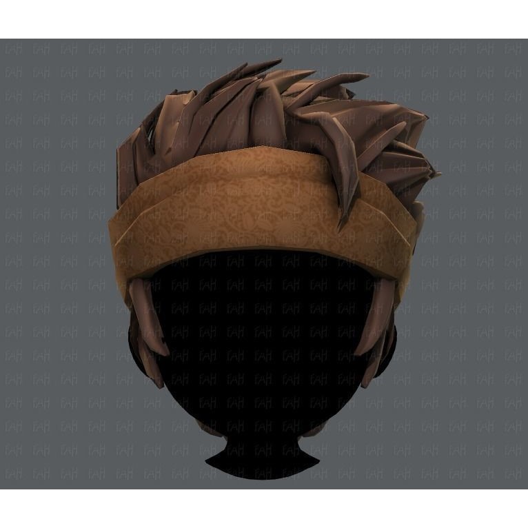 Boy Hairstyle 3D Model – Low Poly Cartoon Hair for Animation, FBX - View 19