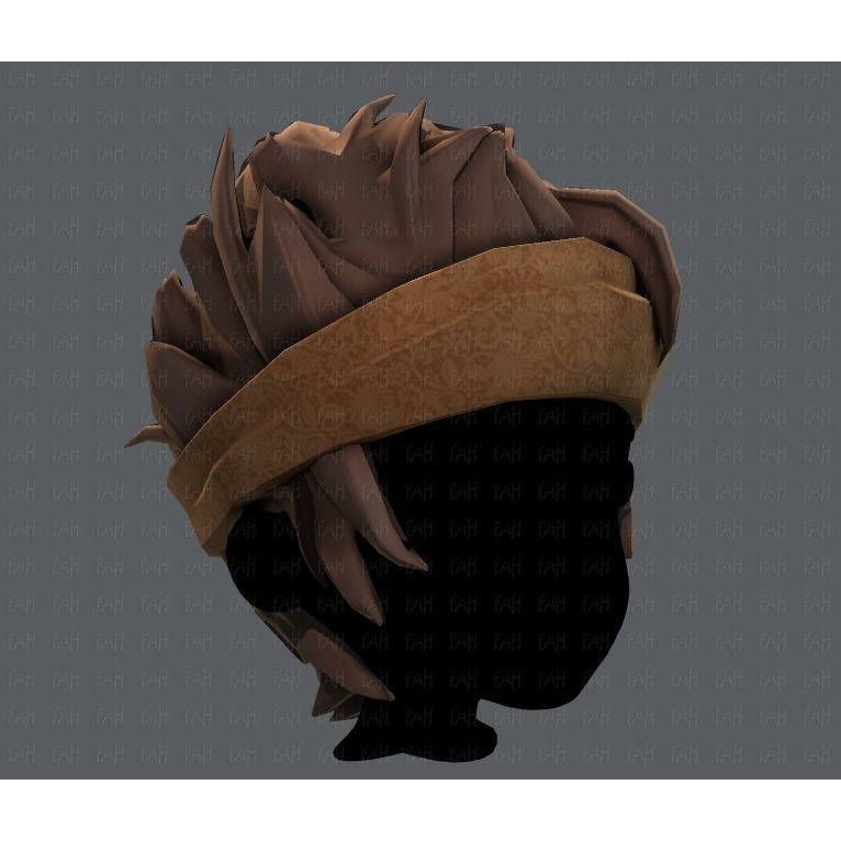 Boy Hairstyle 3D Model – Low Poly Cartoon Hair for Animation, FBX - View 20