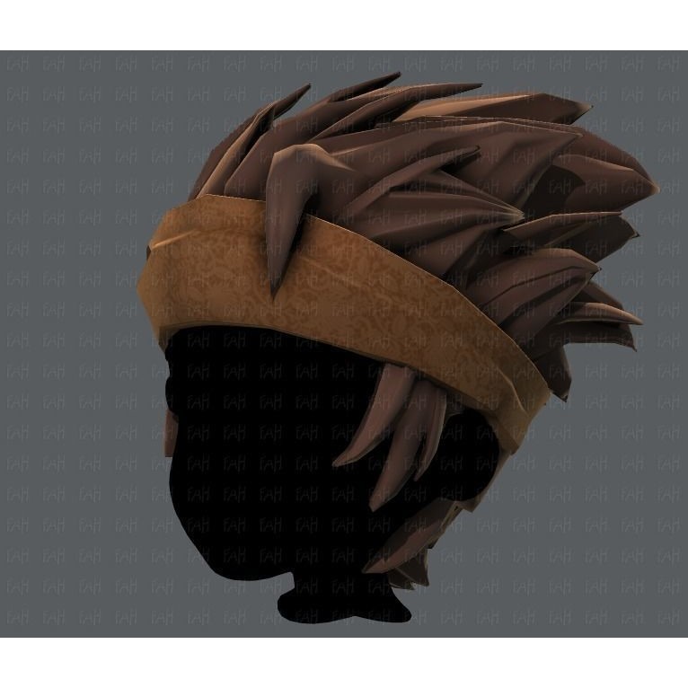 Boy Hairstyle 3D Model – Low Poly Cartoon Hair for Animation, FBX - View 26