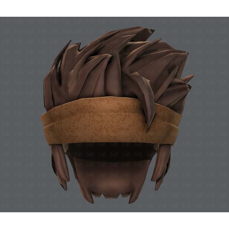 Boy Hairstyle 3D Model – Low Poly Cartoon Hair for Animation, FBX - View 41