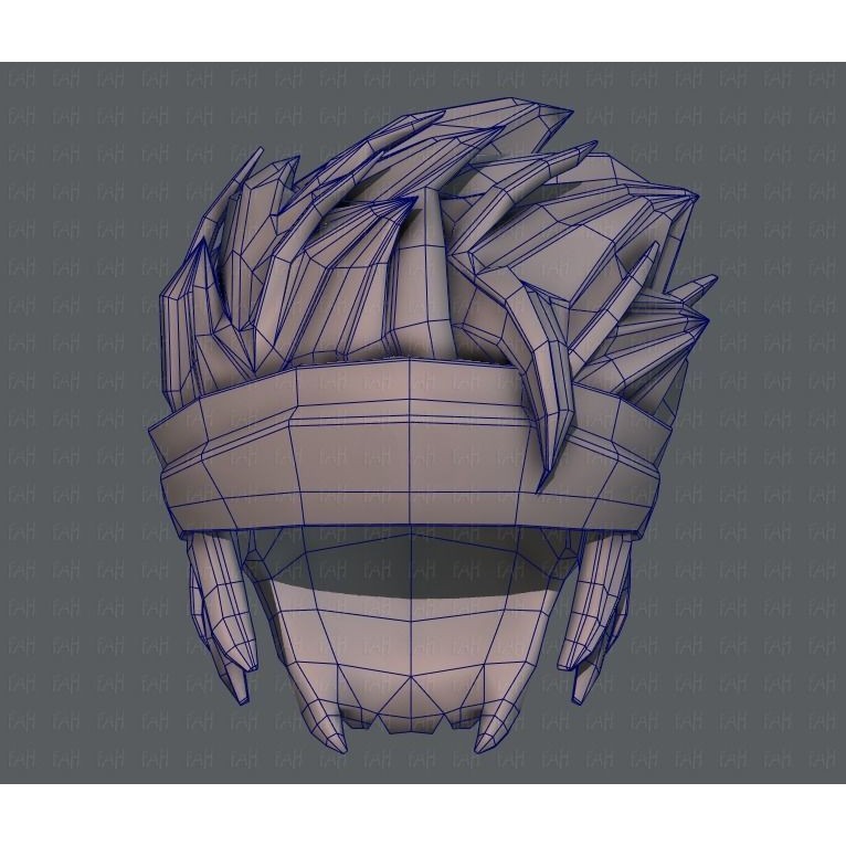 Boy Hairstyle 3D Model – Low Poly Cartoon Hair for Animation, FBX - View 42