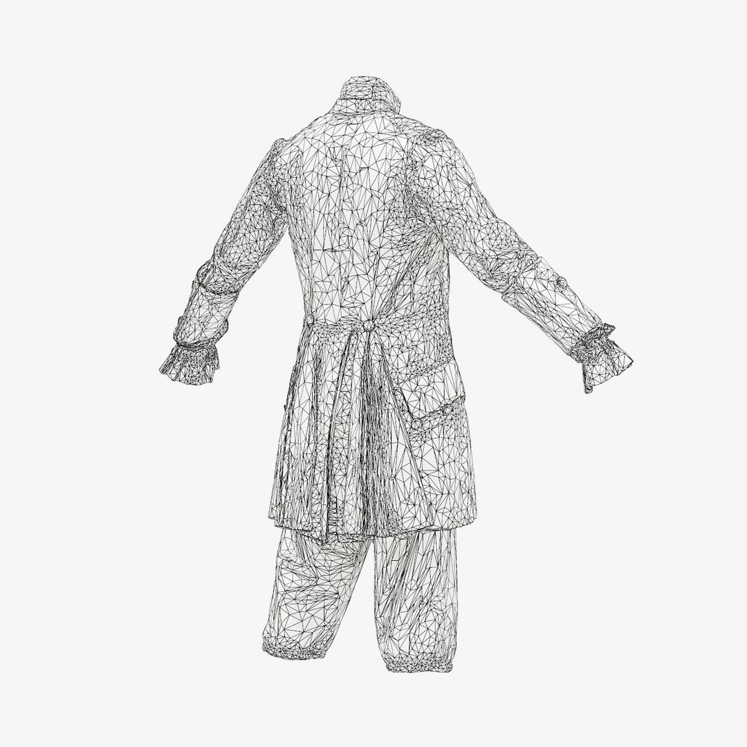 Star Full 3D Model – Low Poly Scanned Clothing, FBX, OBJ - View 17