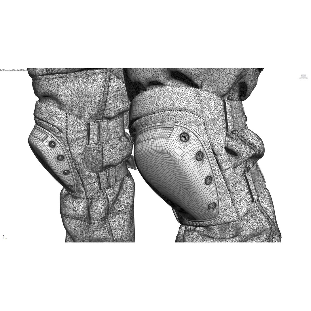 Soldier Outfit 3D Model – Marvelous Designer Tactical Clothing, FBX - View 14