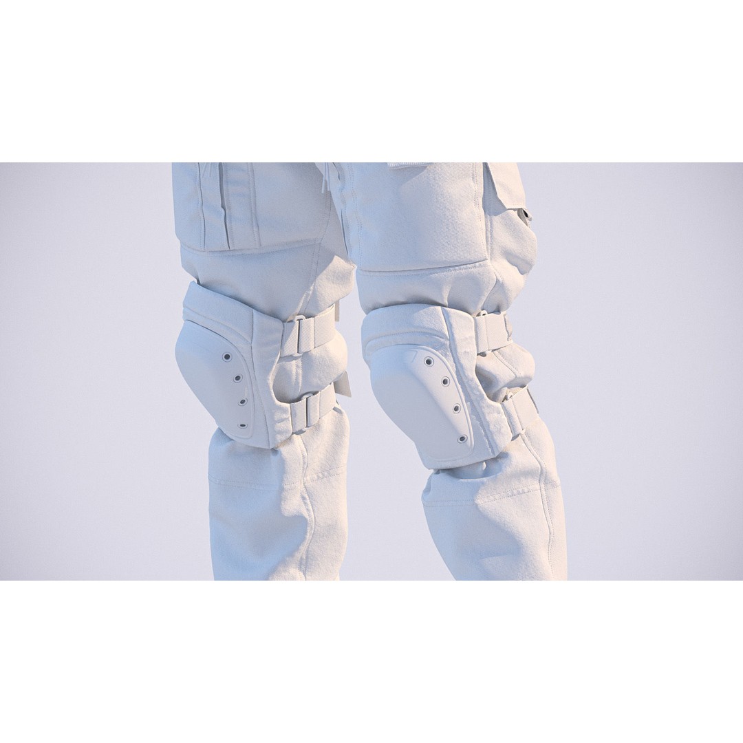 Soldier Outfit 3D Model – Marvelous Designer Tactical Clothing, FBX - View 21