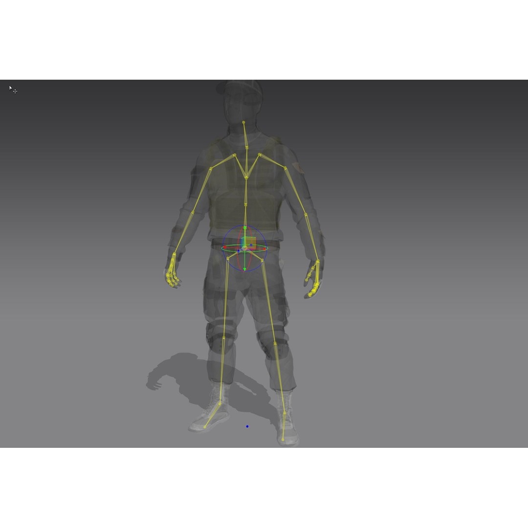 Soldier Outfit 3D Model – Marvelous Designer Tactical Clothing, FBX - View 4