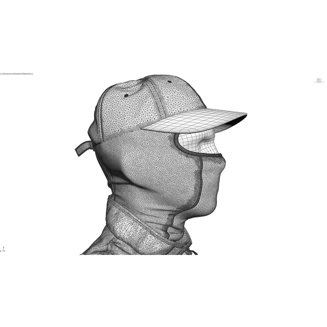 Soldier Outfit 3D Model – Marvelous Designer Tactical Clothing, FBX - View 8