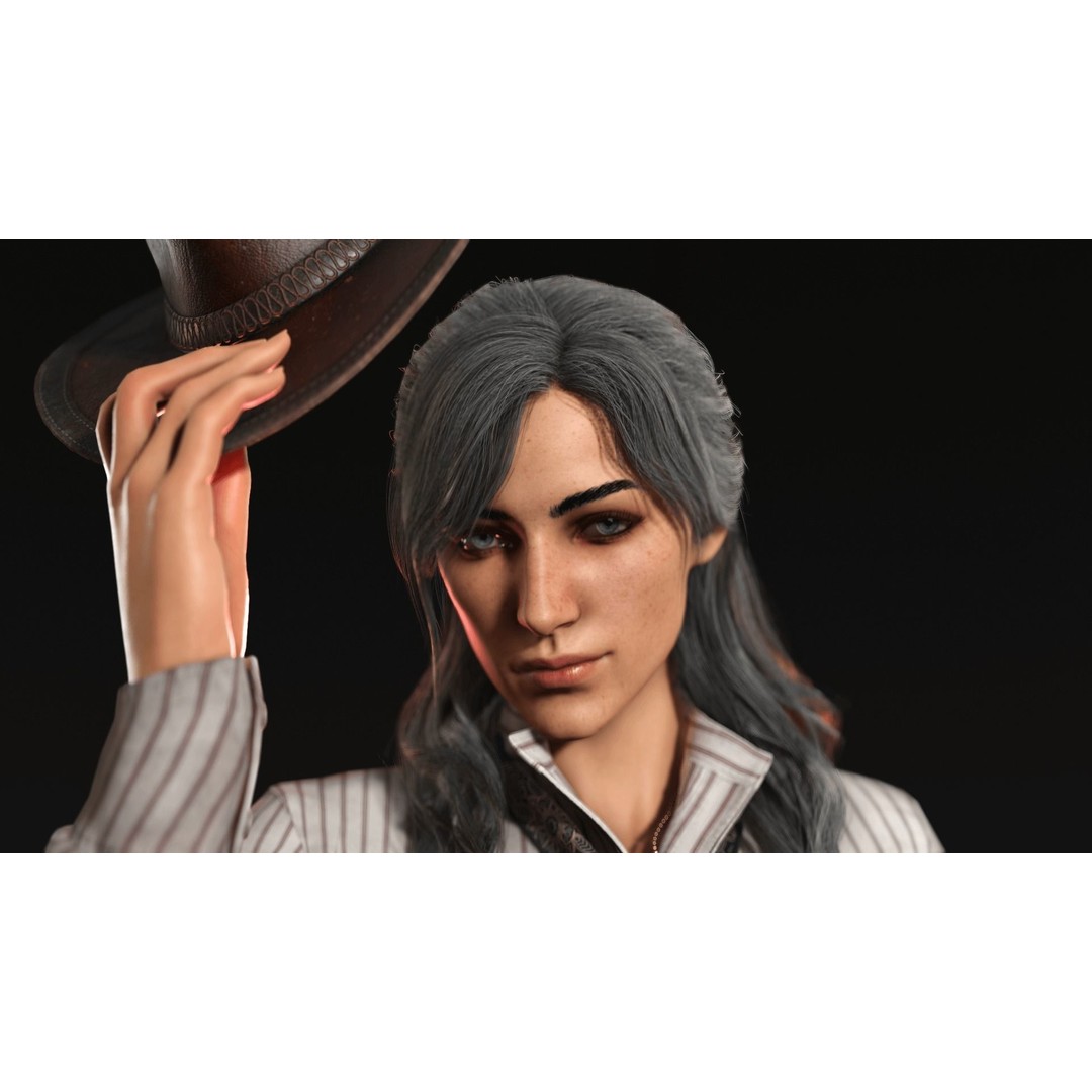 Cowboy Girl 2 3D Model – Low Poly Western Character, Game Ready - View 5