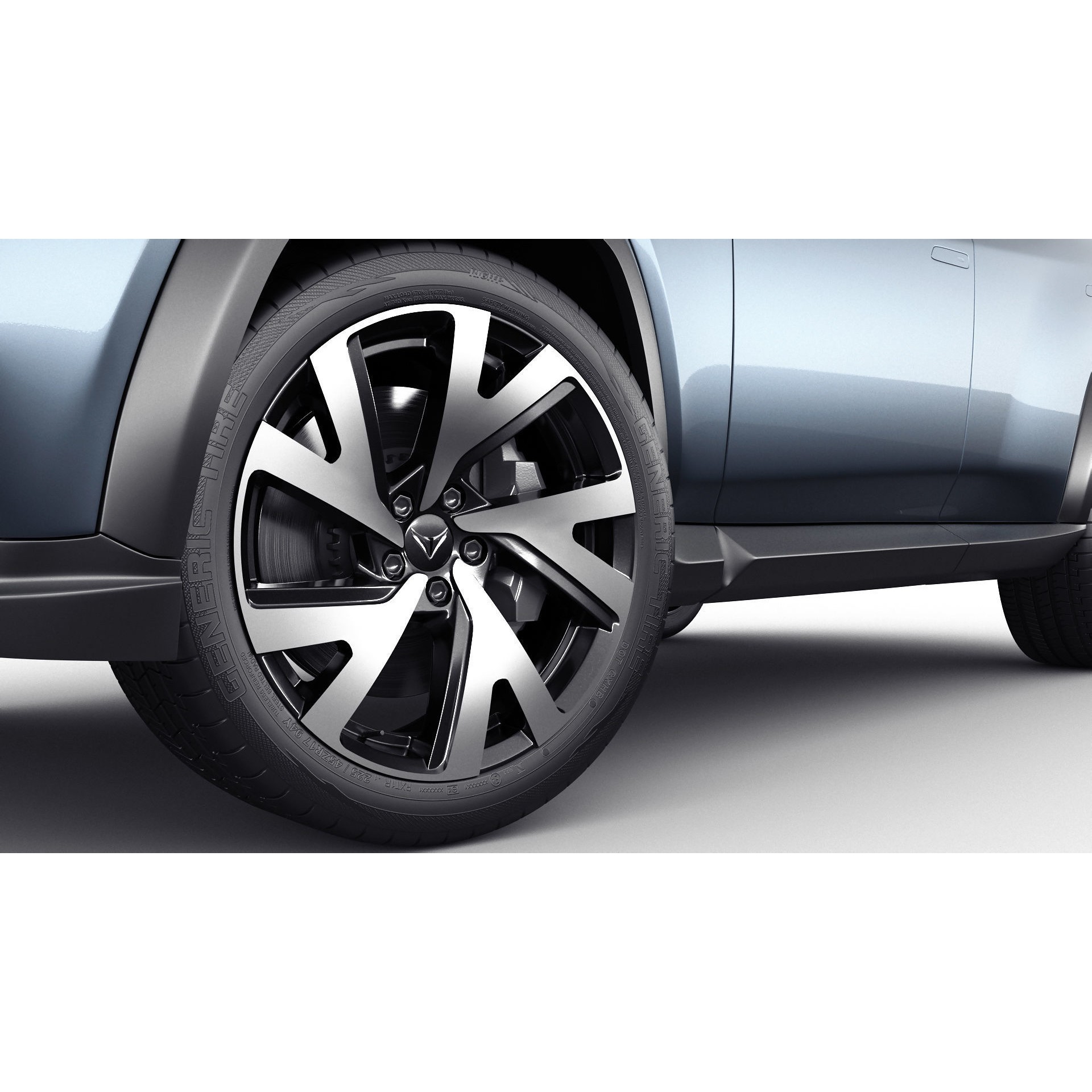 Generic Electric Modern SUV - Game-Ready 3D Model - View 17