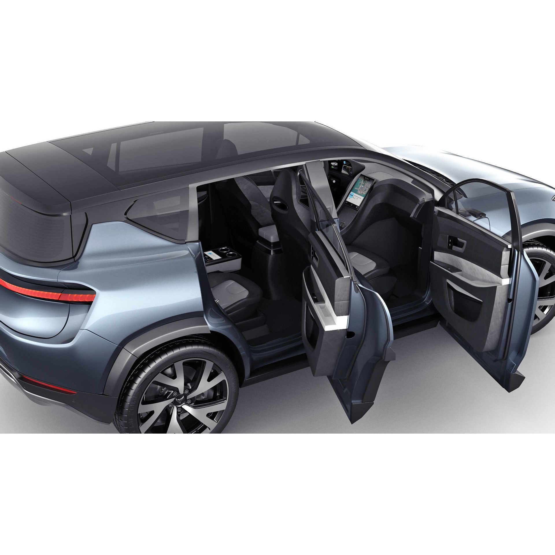 Generic Electric Modern SUV - Game-Ready 3D Model - View 21