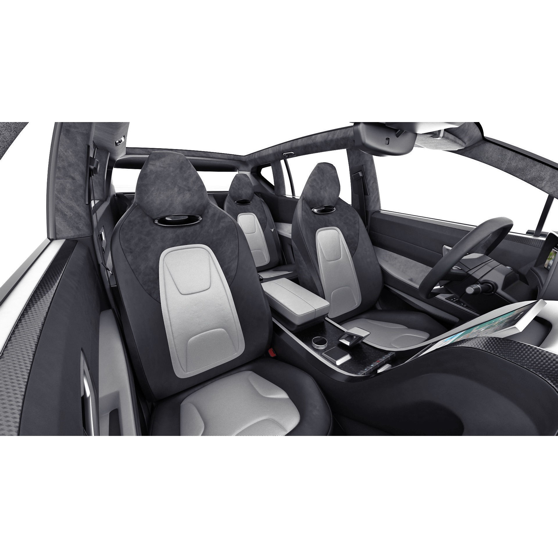 Generic Electric Modern SUV - Game-Ready 3D Model - View 23