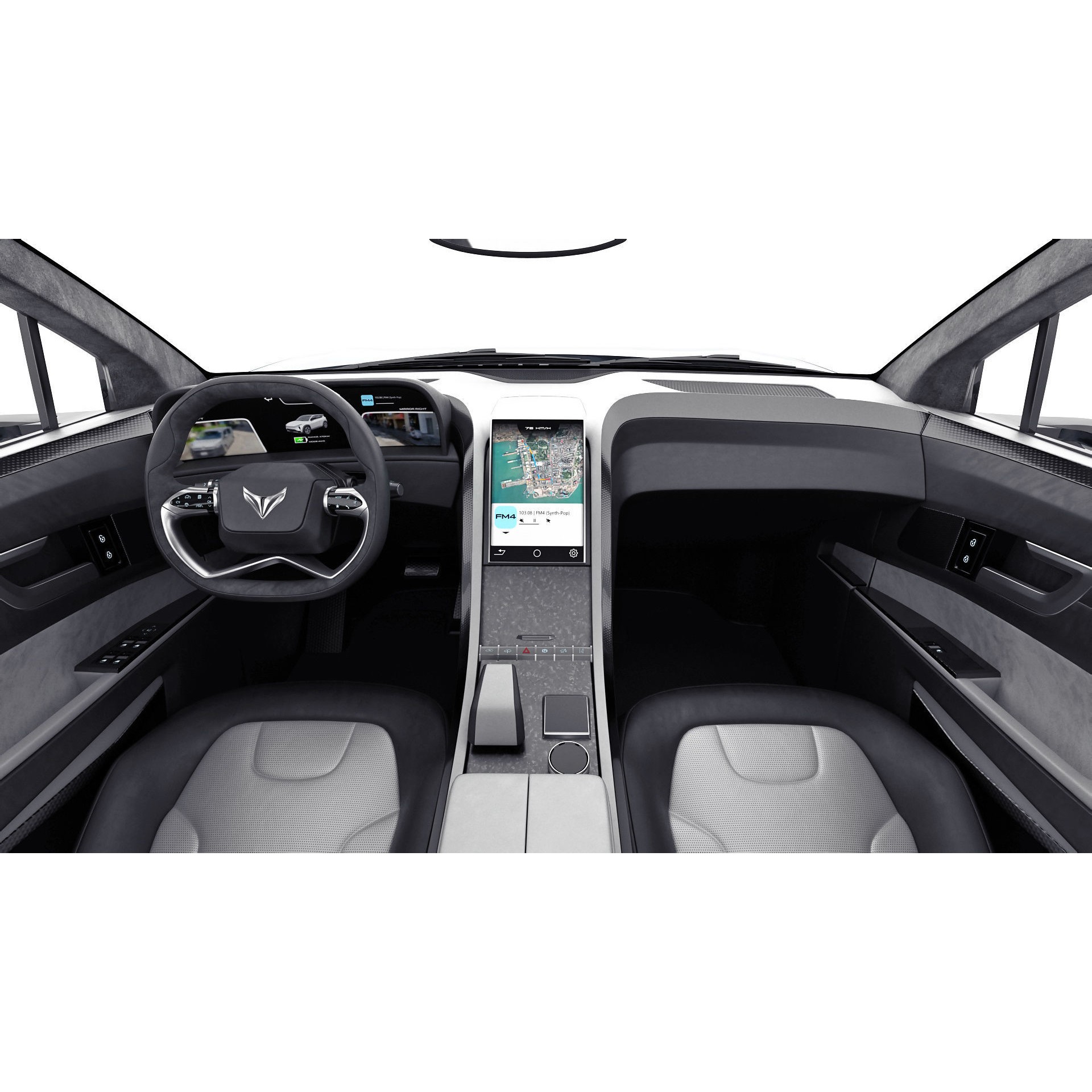 Generic Electric Modern SUV - Game-Ready 3D Model - View 24