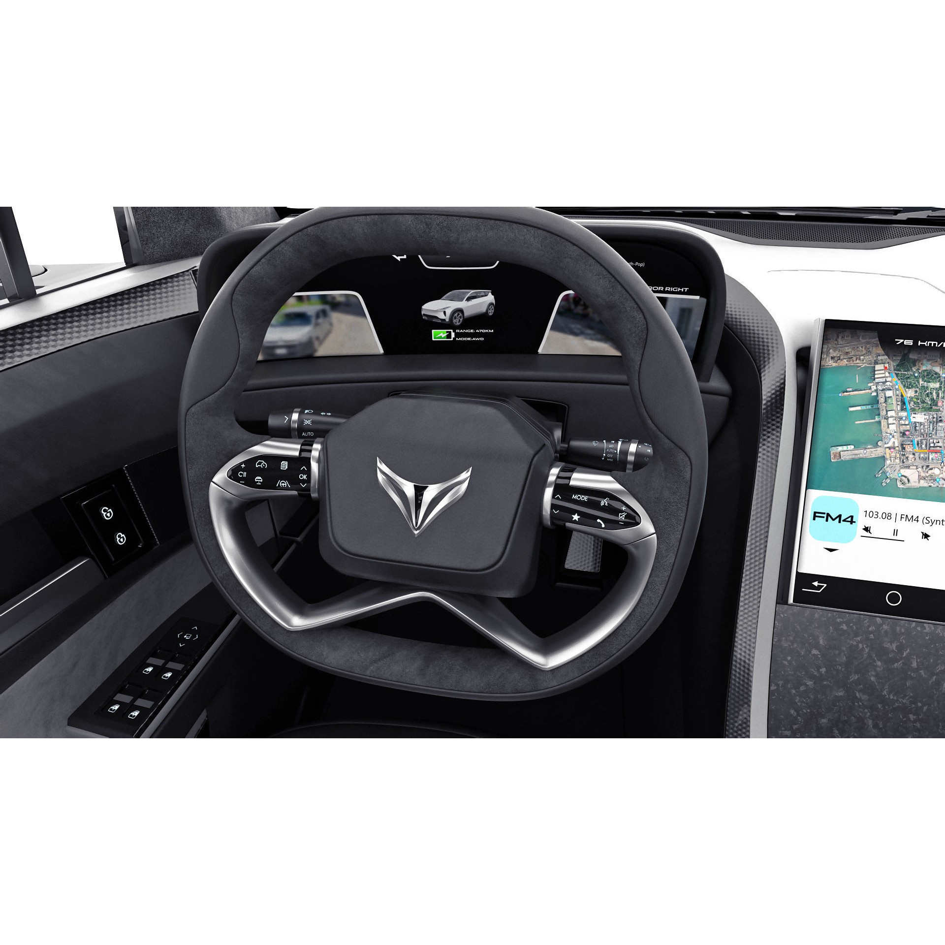 Generic Electric Modern SUV - Game-Ready 3D Model - View 26