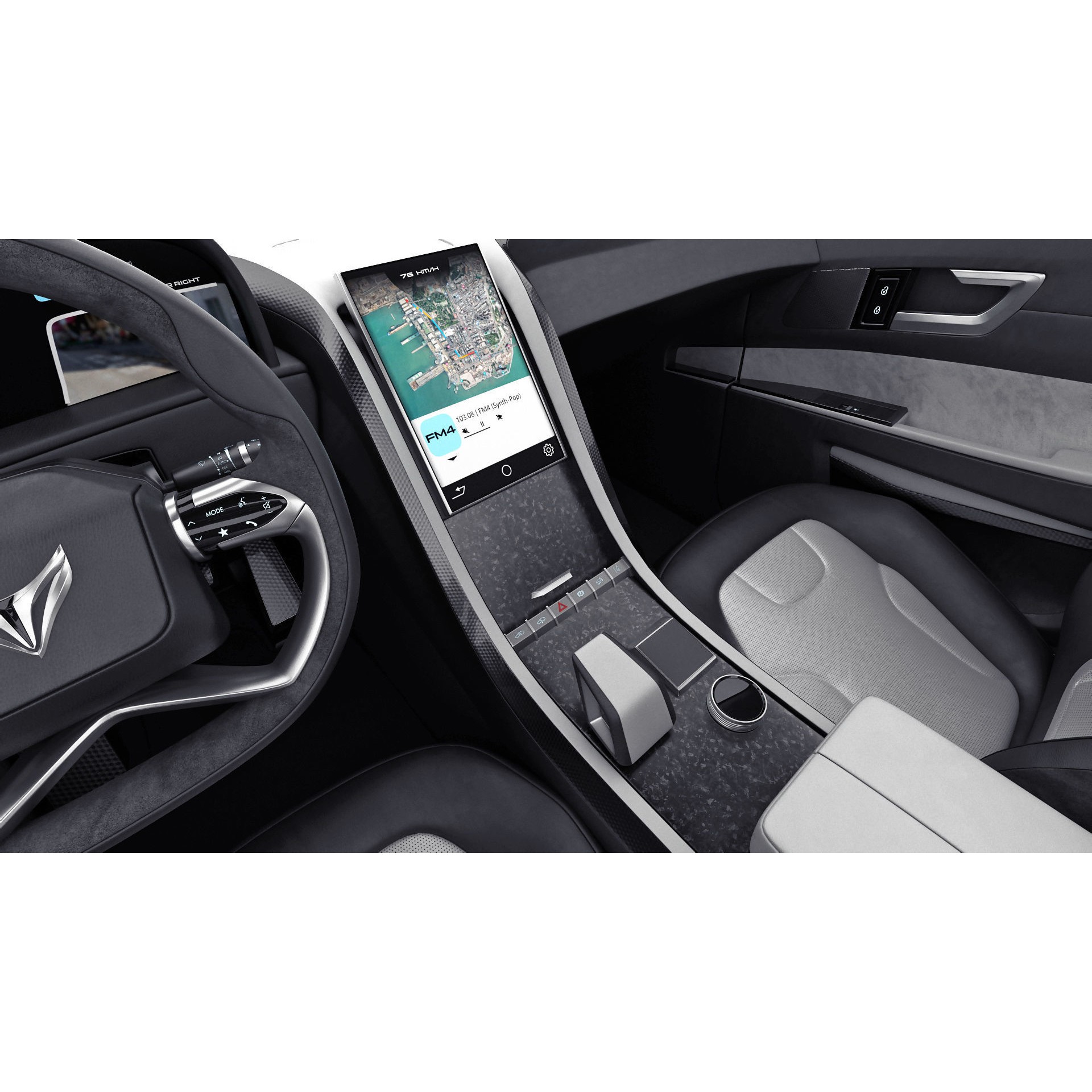 Generic Electric Modern SUV - Game-Ready 3D Model - View 27