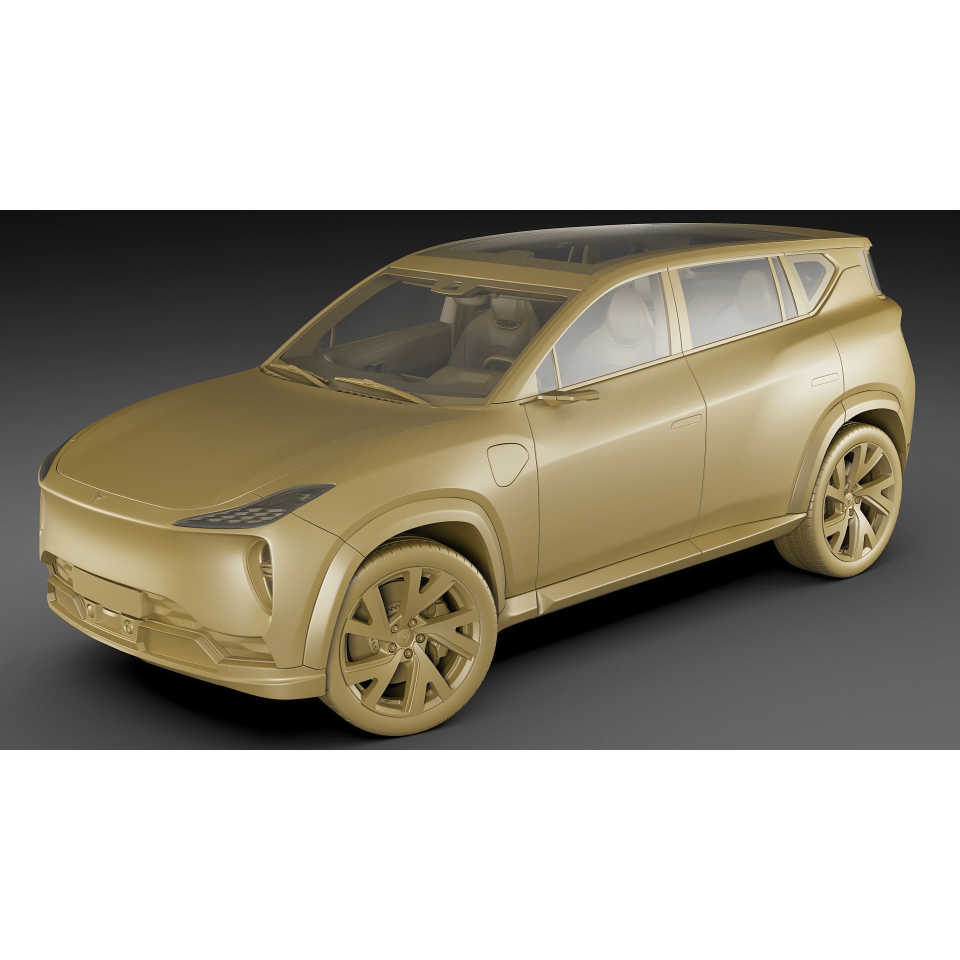 Generic Electric Modern SUV - Game-Ready 3D Model - View 29