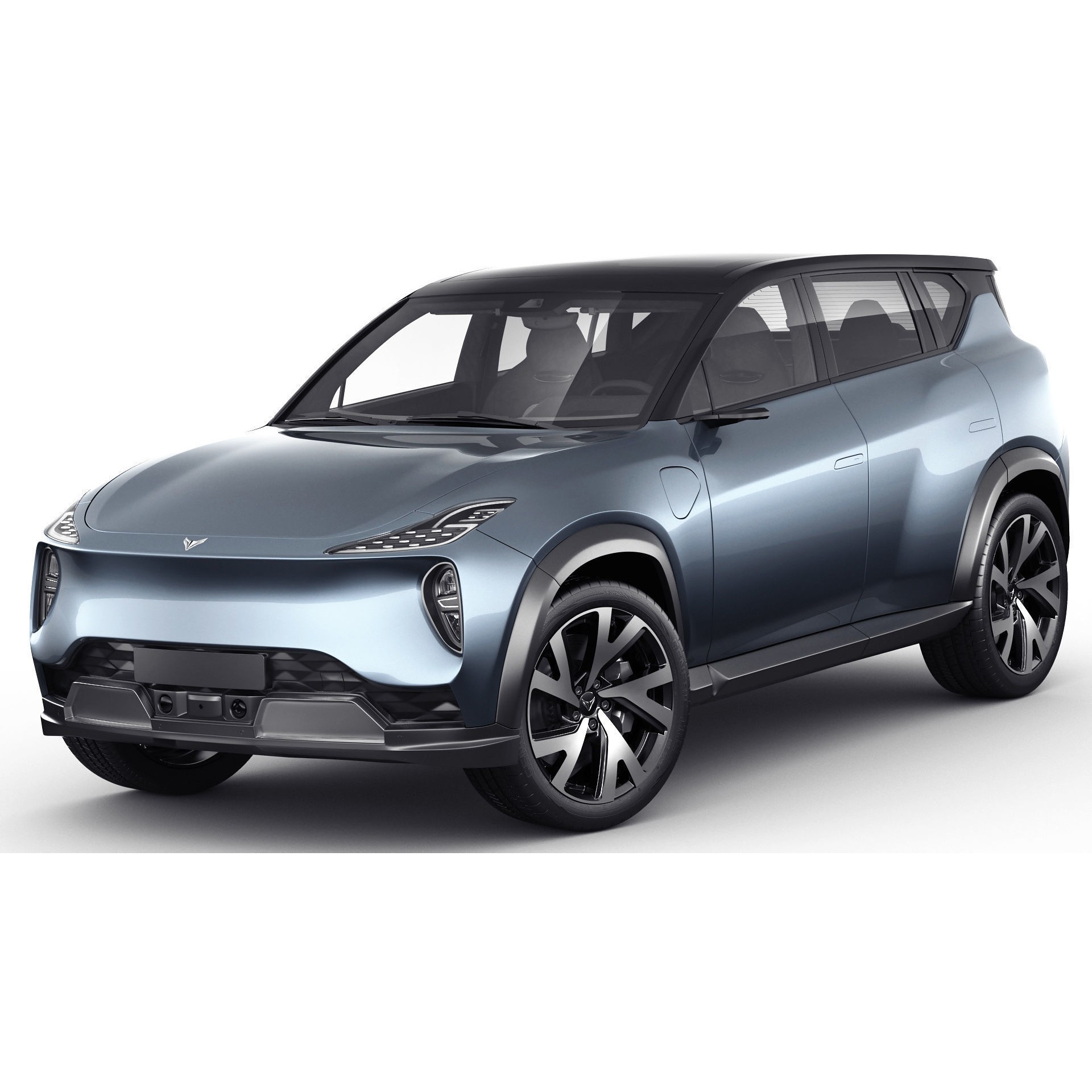 Generic Electric Modern SUV - Game-Ready 3D Model - View 3