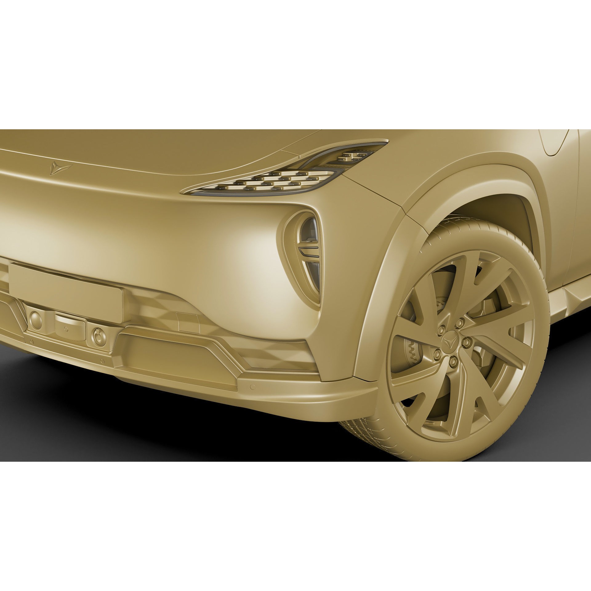 Generic Electric Modern SUV - Game-Ready 3D Model - View 31