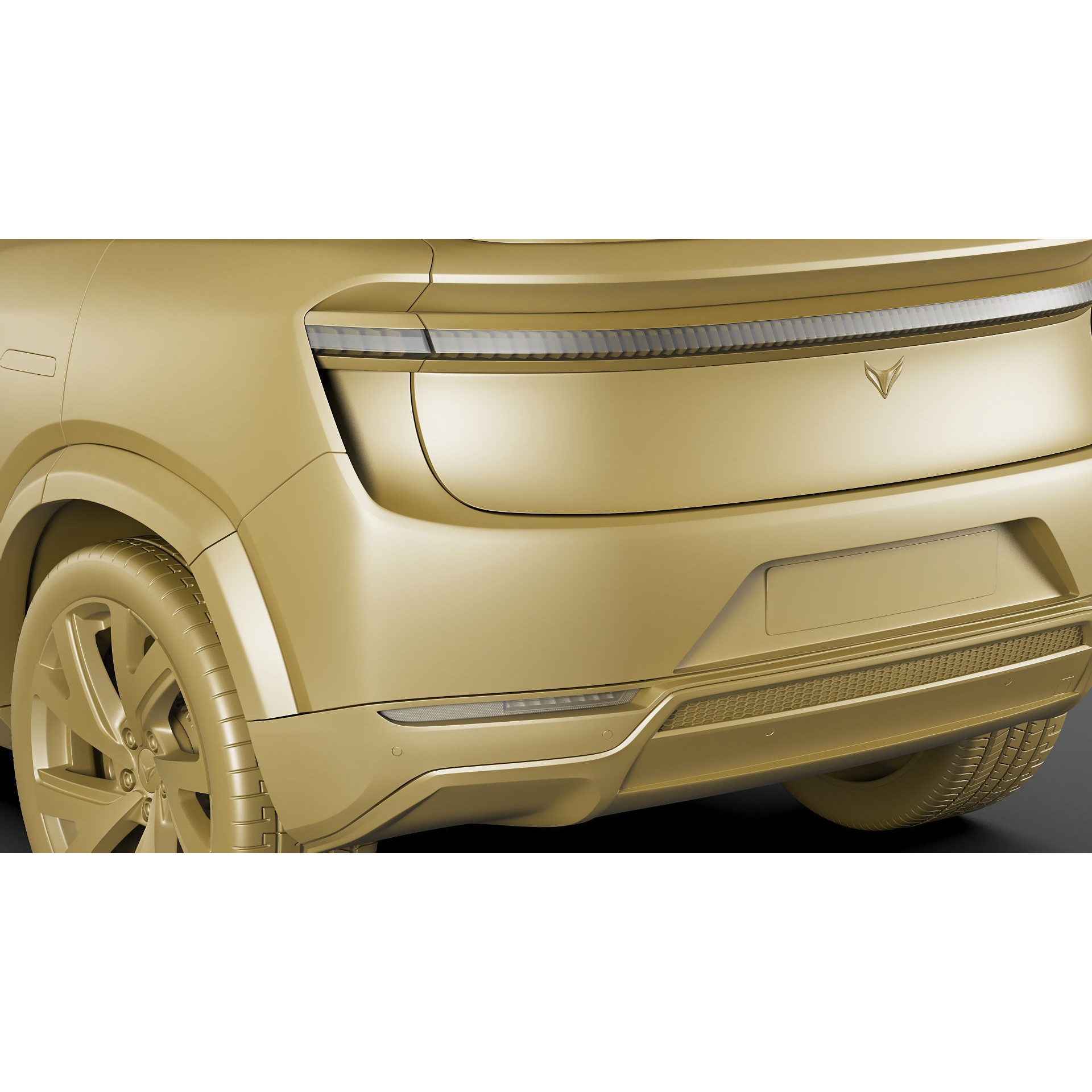 Generic Electric Modern SUV - Game-Ready 3D Model - View 32