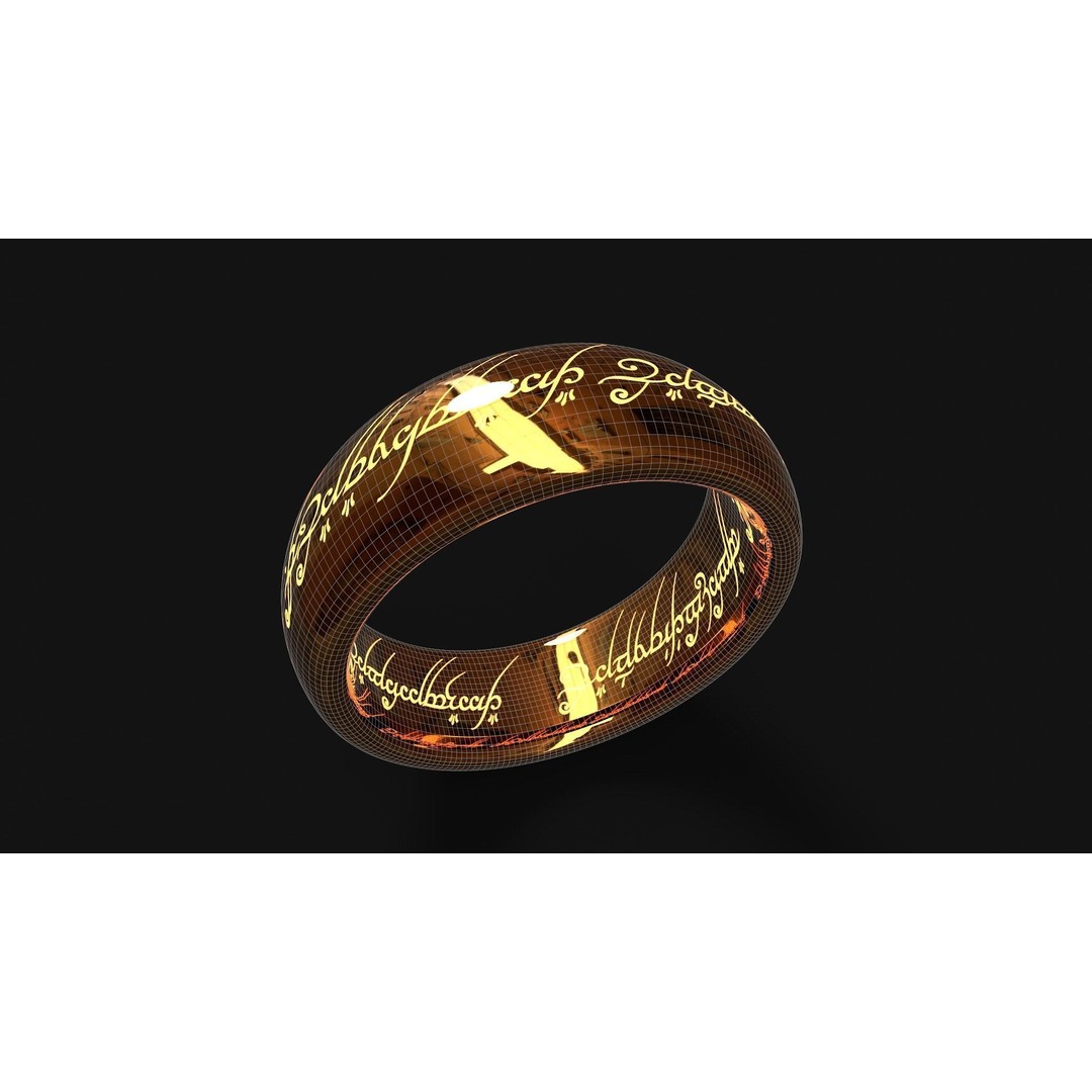 Fantasy Rings 3D Model – Low Poly Game Asset, PBR Textures, FBX - View 11