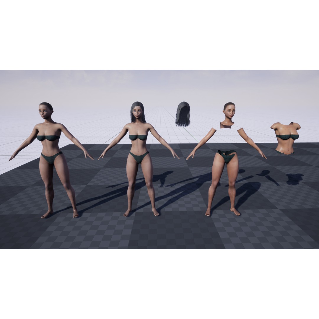 Poor Peasant 3D Model – Low Poly Rigged Character for Unity and UE4 - View 18