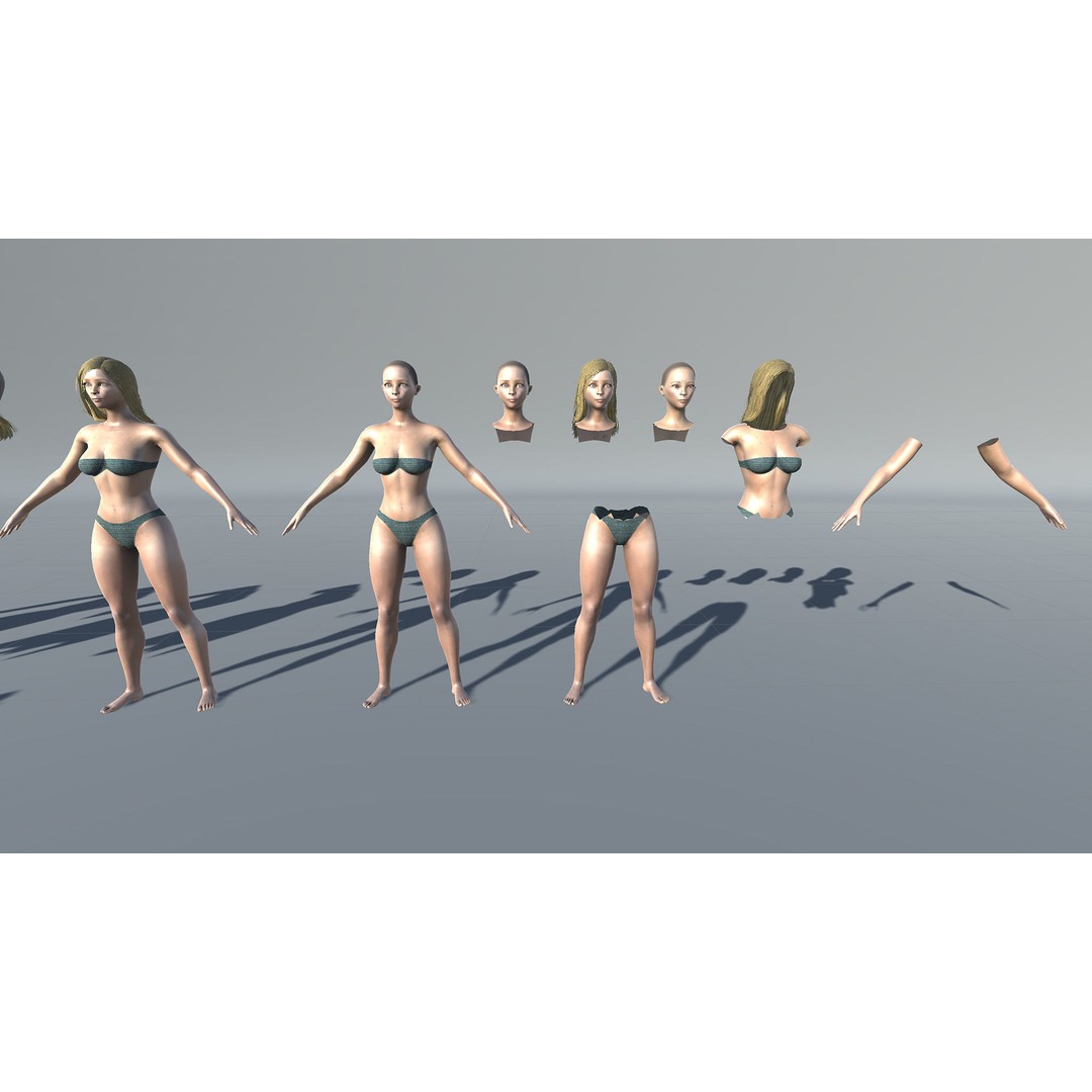 Poor Peasant 3D Model – Low Poly Rigged Character for Unity and UE4 - View 27