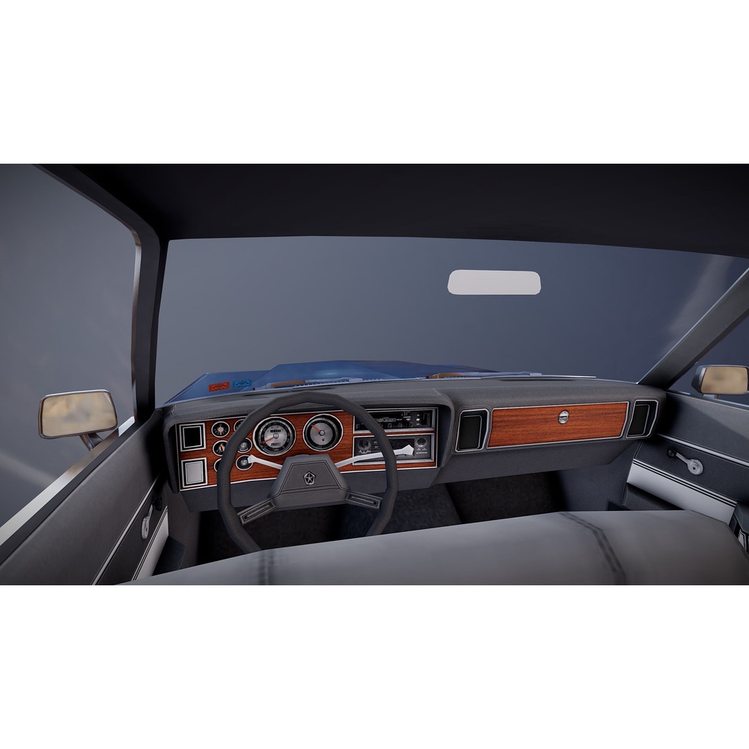 American Station Wagon 3D Model – Low Poly Game Ready Asset, FBX - View 30