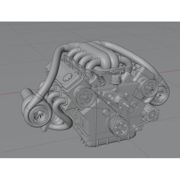Mitsubishi Lancer Evo 3D Model – JDM Twin Turbo V8 Racing Asset - View 7