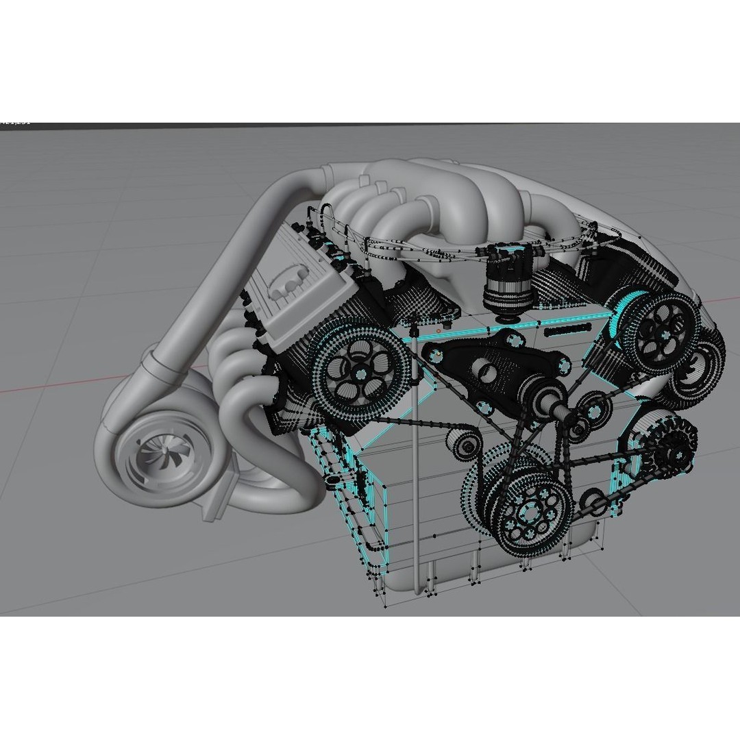 Mitsubishi Lancer Evo 3D Model – JDM Twin Turbo V8 Racing Asset - View 8