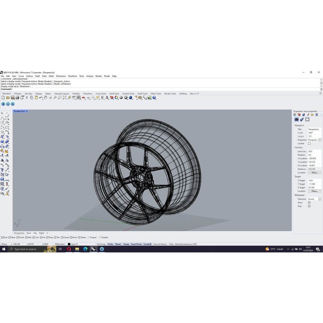 BBS FI-R 3D Model – Forged Racing Wheel, FBX & OBJ Formats