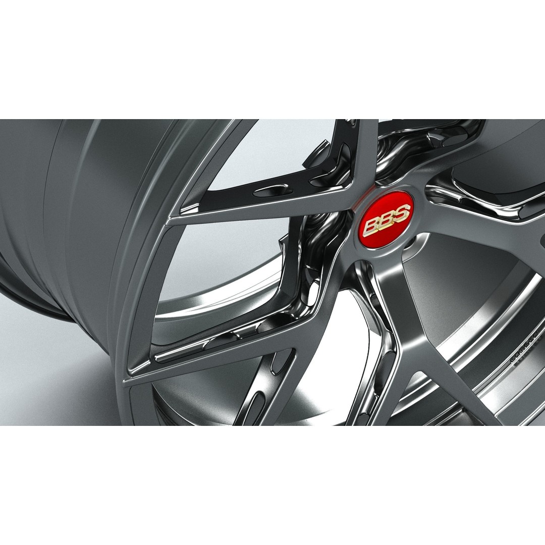 BBS FI-R 3D Model – Forged Racing Wheel, FBX & OBJ Formats - View 10