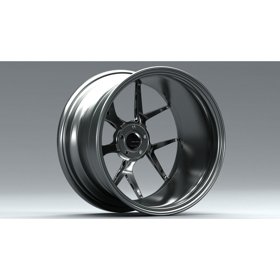 BBS FI-R 3D Model – Forged Racing Wheel, FBX & OBJ Formats - View 11