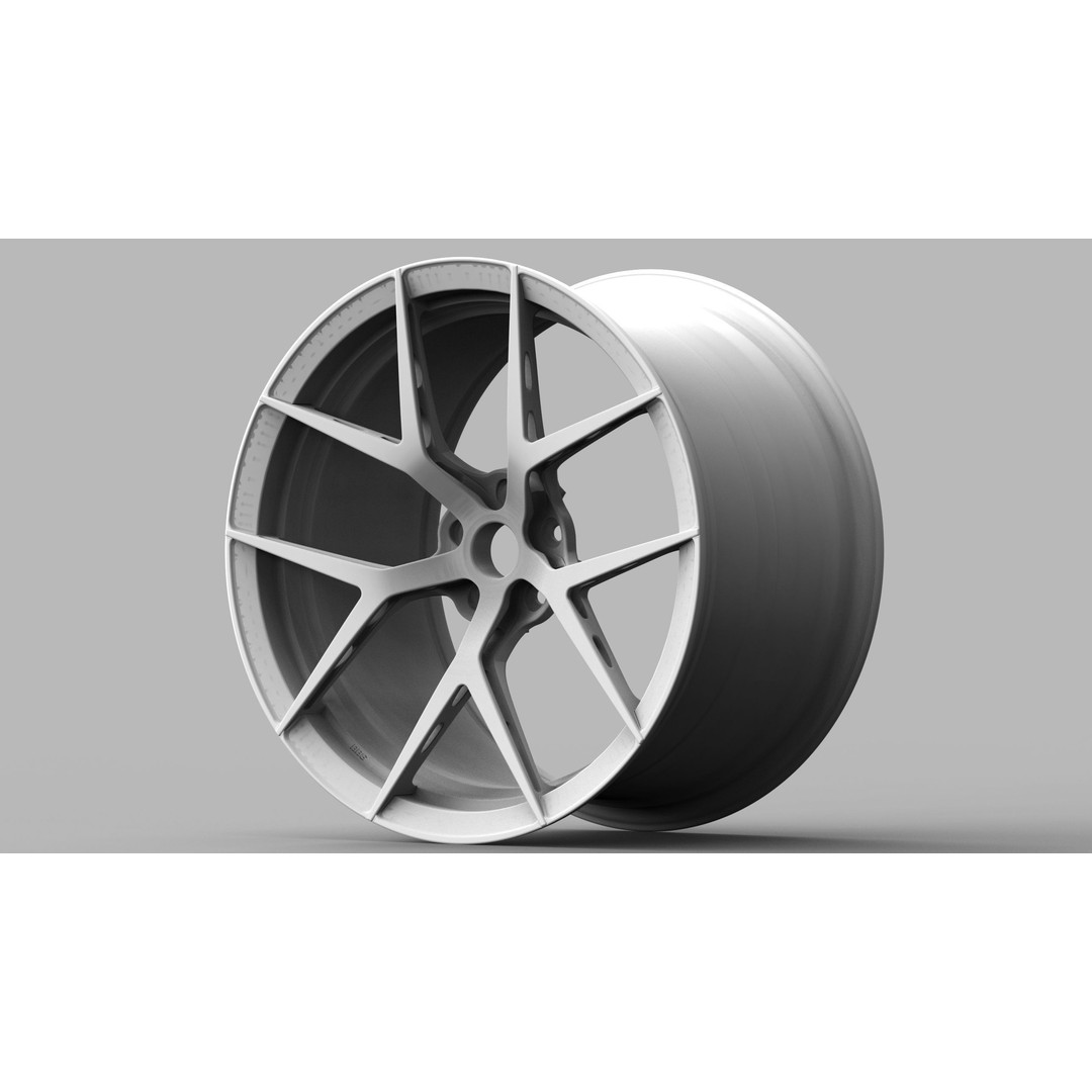 BBS FI-R 3D Model – Forged Racing Wheel, FBX & OBJ Formats - View 12