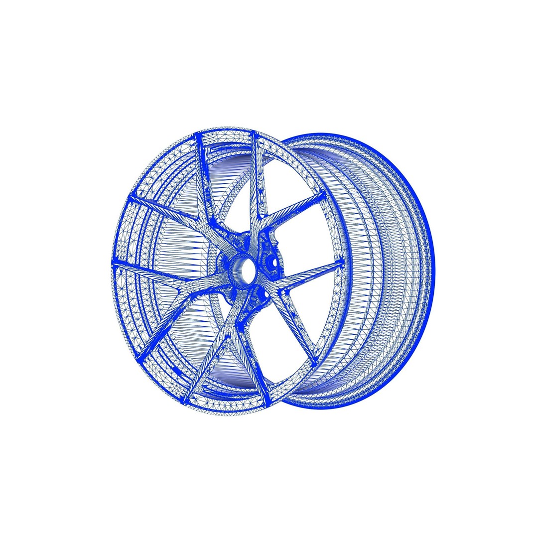 BBS FI-R 3D Model – Forged Racing Wheel, FBX & OBJ Formats - View 14